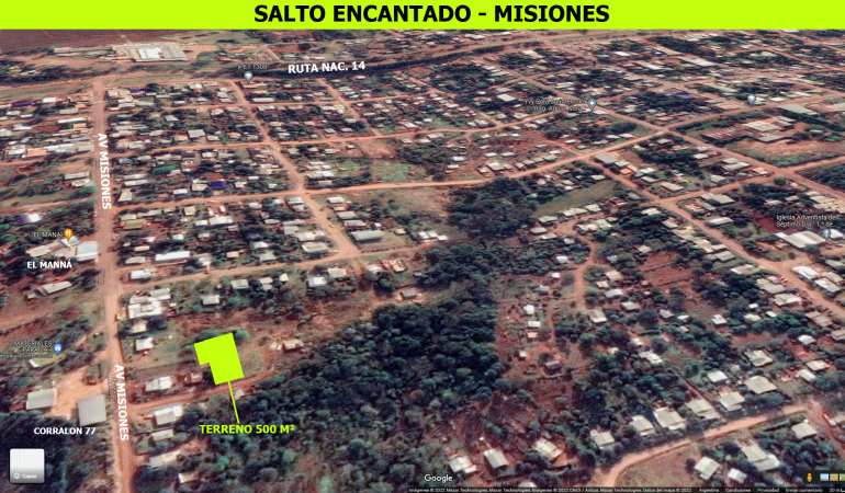 Terreno amplio alto y nivelado
