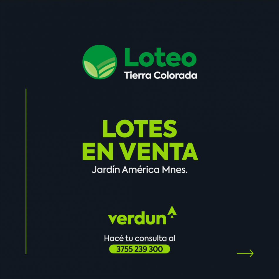 Loteo Tierra Colorada Jardin America Misiones