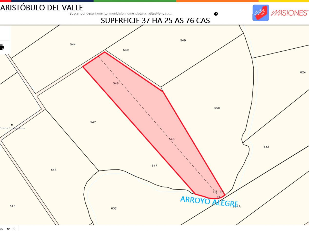 VENDO CHACRA CAMPO LOTE AGRICOLA CON RIQUEZA FORESTAL 37,25 ha