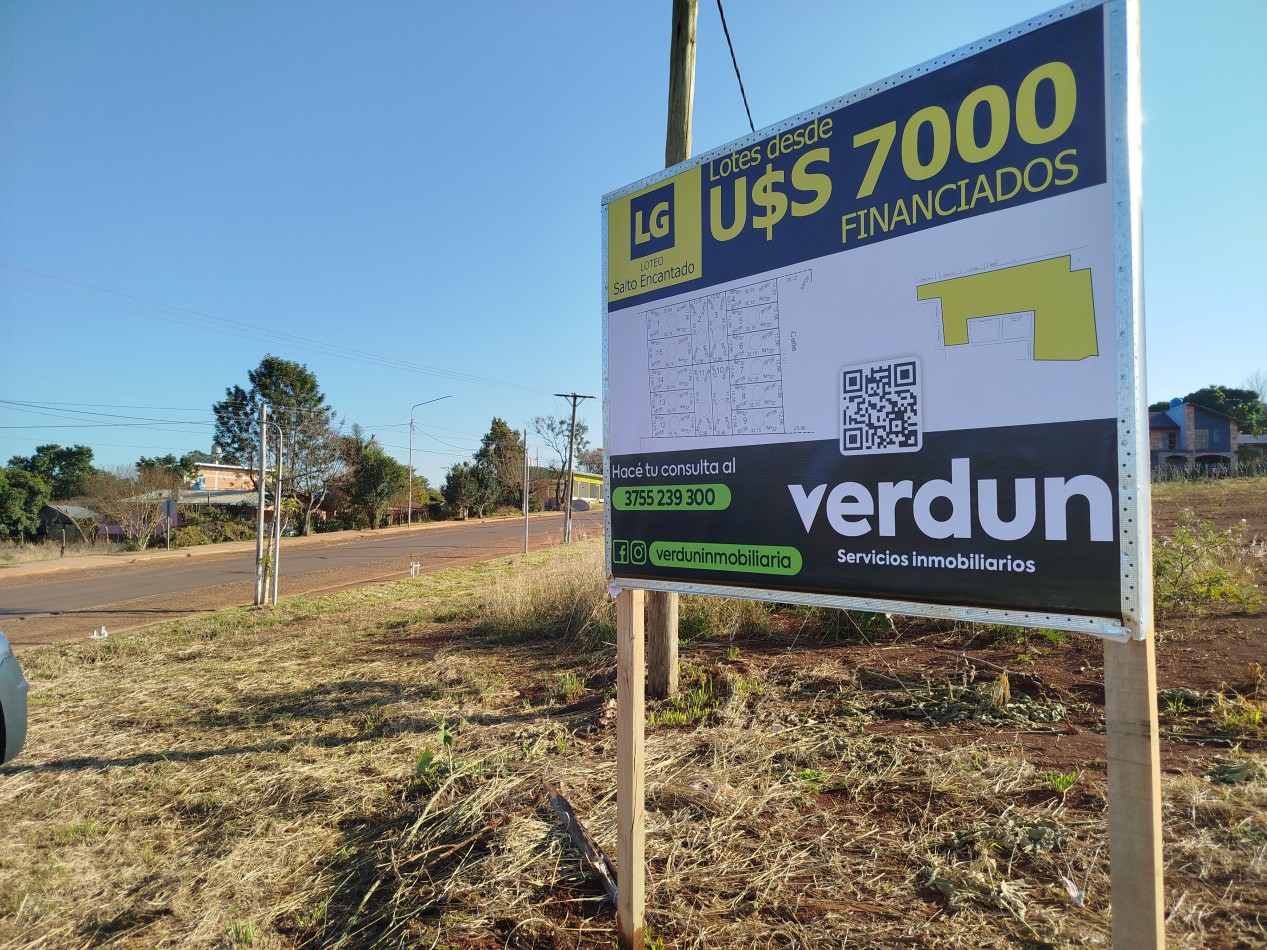 Loteo LG - Terrenos financiados sobre Ruta 220 en Salto Encantado