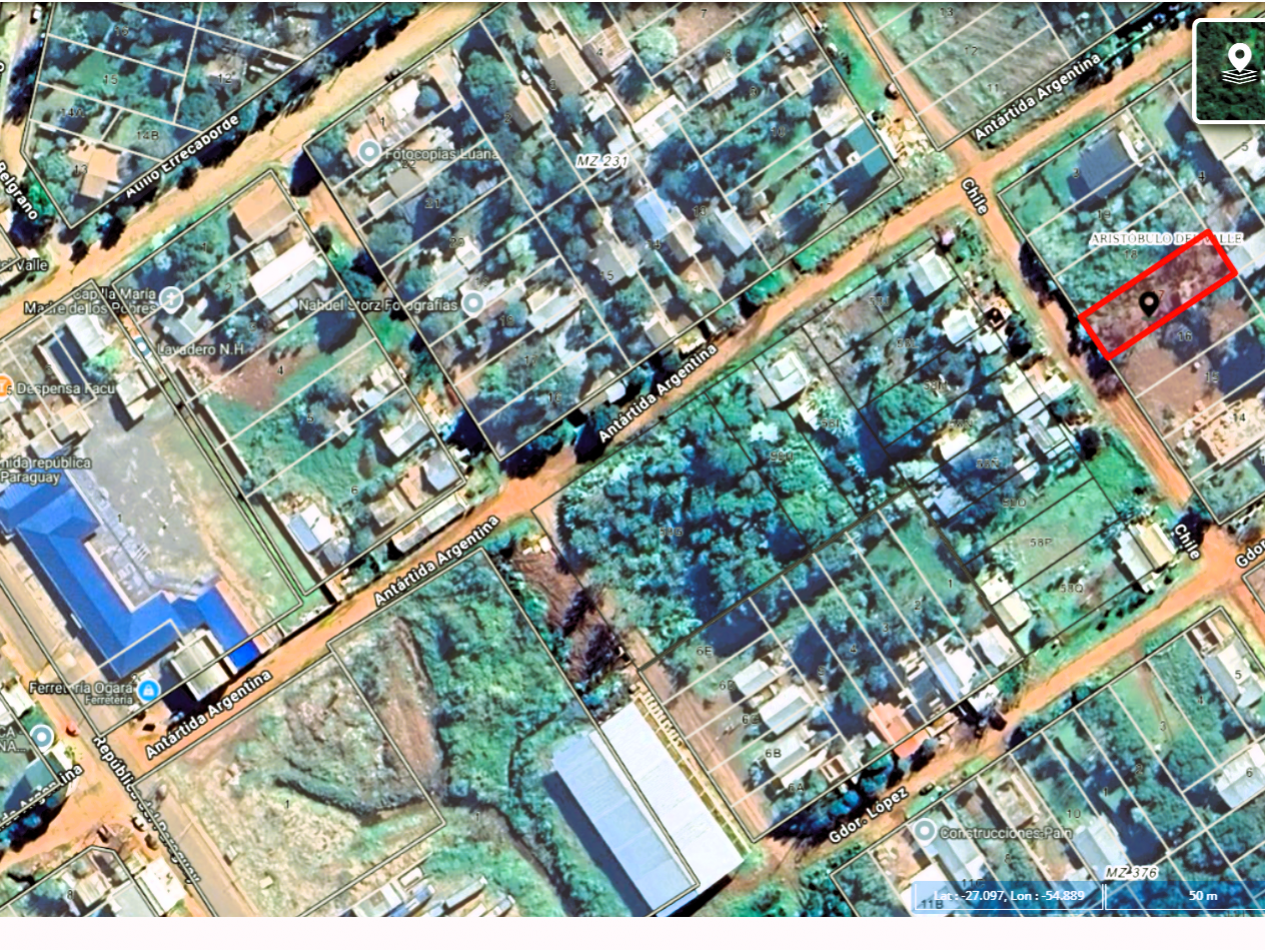 Terreno en venta en el centro de Aristobulo del Valle