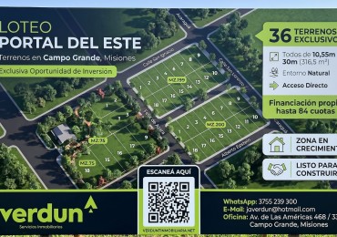 Loteo Portal del Este Campo Grande Misiones